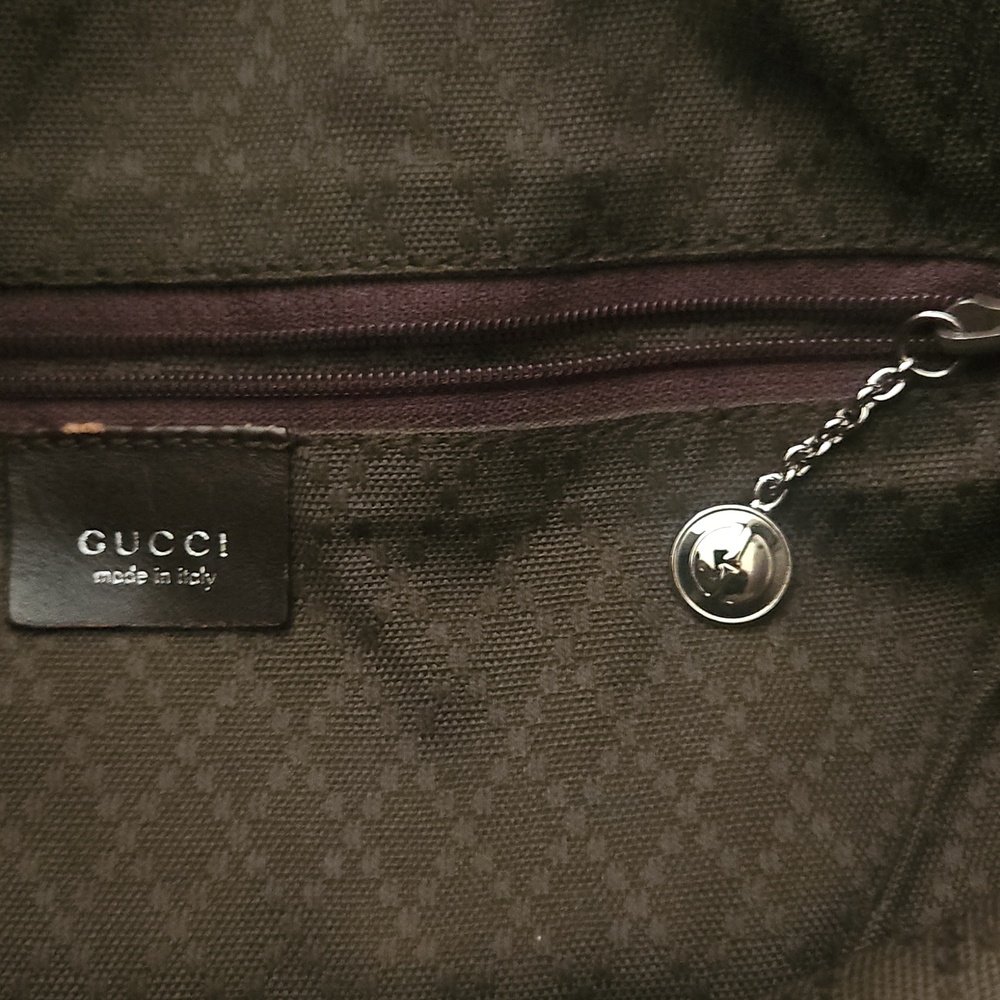 Vintage Gucci Brown Hobo Bag with Dark Brown Handle - Picture 4 of 5